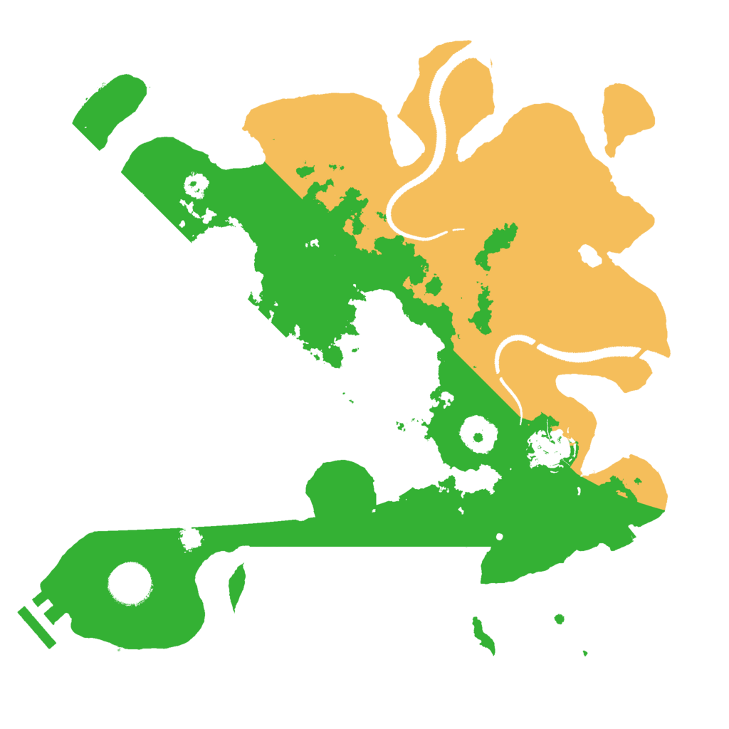 Biome Rust Map: Procedural Map, Size: 3000, Seed: 1362215214