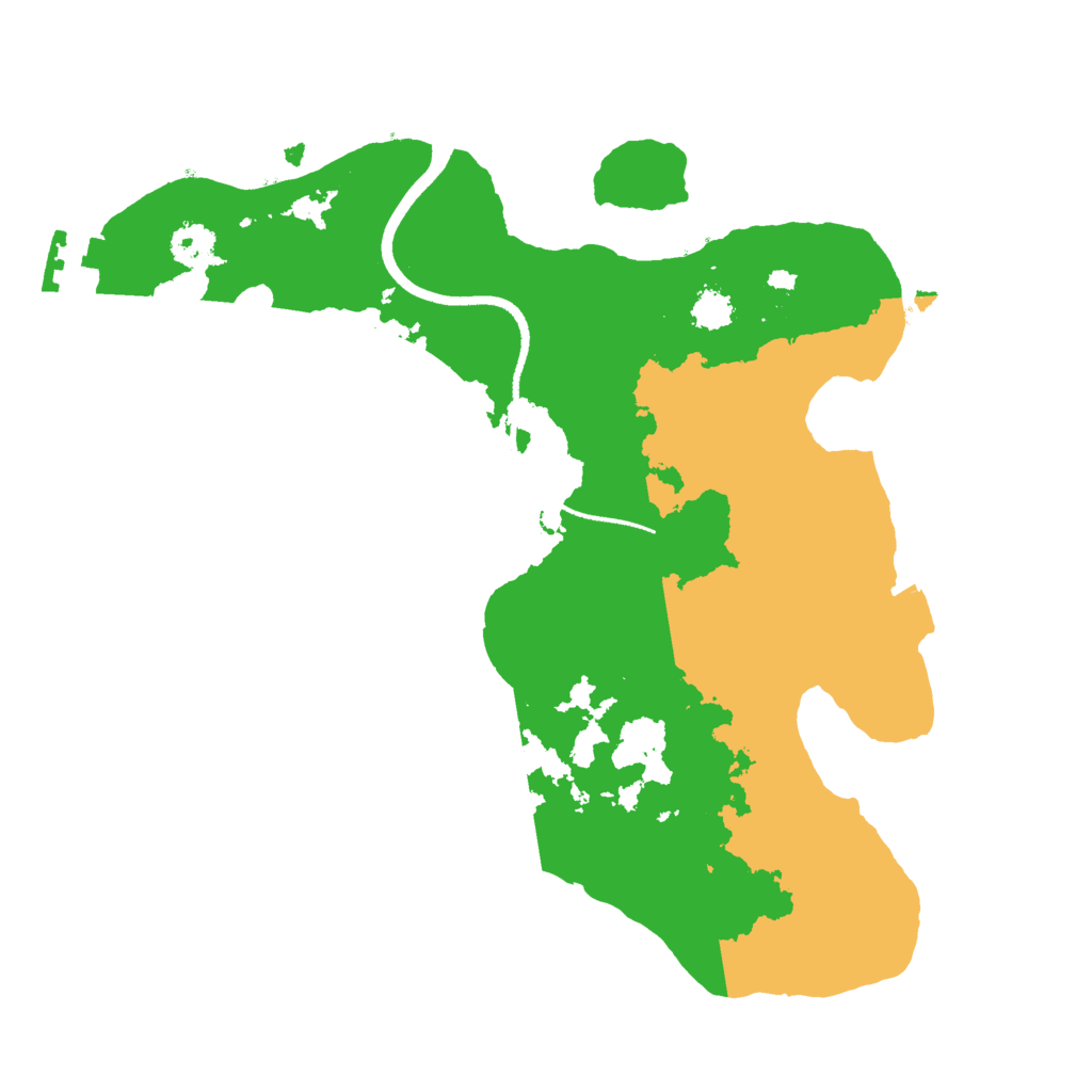 Biome Rust Map: Procedural Map, Size: 2500, Seed: 920378631