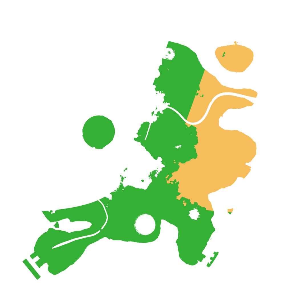 Biome Rust Map: Procedural Map, Size: 2500, Seed: 1102113066