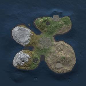 Thumbnail Rust Map: Procedural Map, Size: 1750, Seed: 12345, 5 Monuments