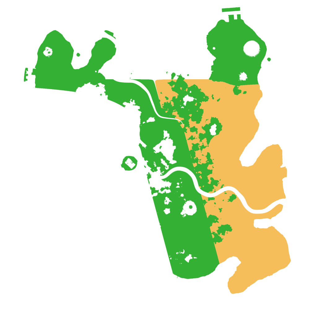Biome Rust Map: Procedural Map, Size: 3500, Seed: 48789173