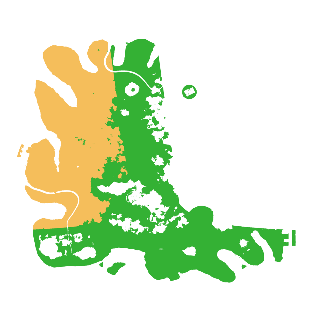 Biome Rust Map: Procedural Map, Size: 3500, Seed: 675443303