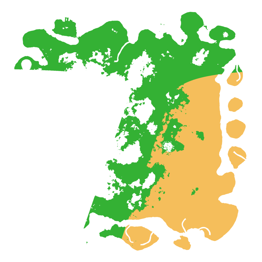 Biome Rust Map: Procedural Map, Size: 4500, Seed: 12345689
