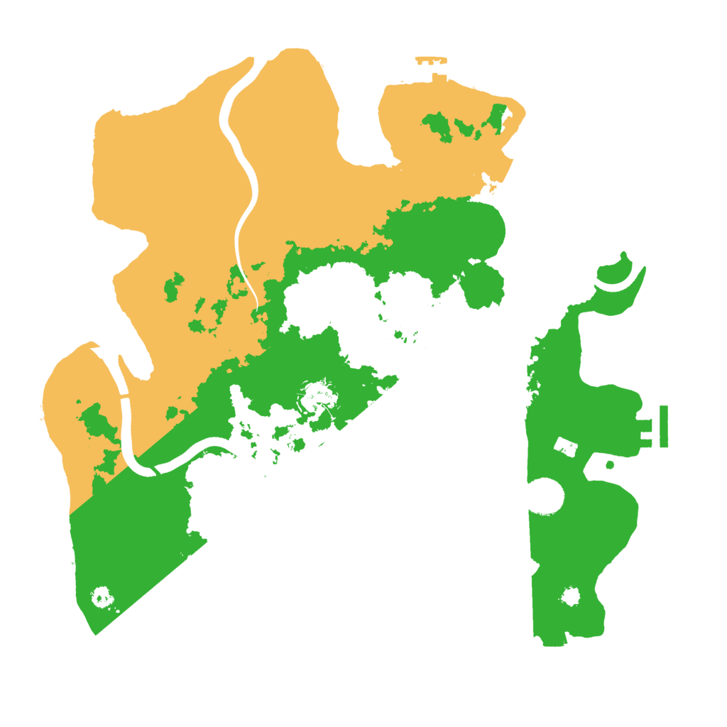 Biome Rust Map: Procedural Map, Size: 3500, Seed: 2012318930