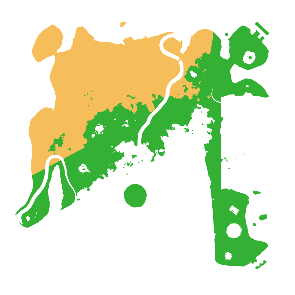 Biome Rust Map: Procedural Map, Size: 3500, Seed: 205247135