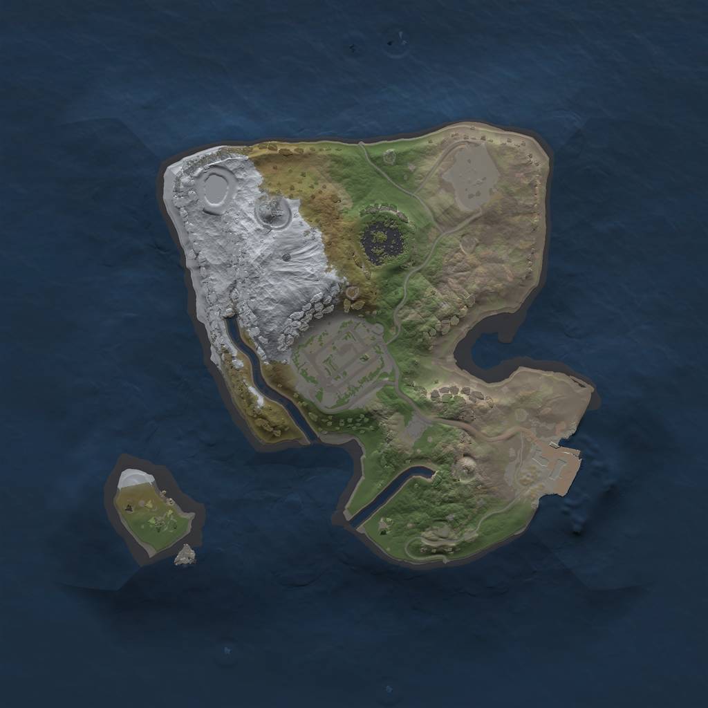 Rust Map: Procedural Map, Size: 1700, Seed: 568567, 4 Monuments