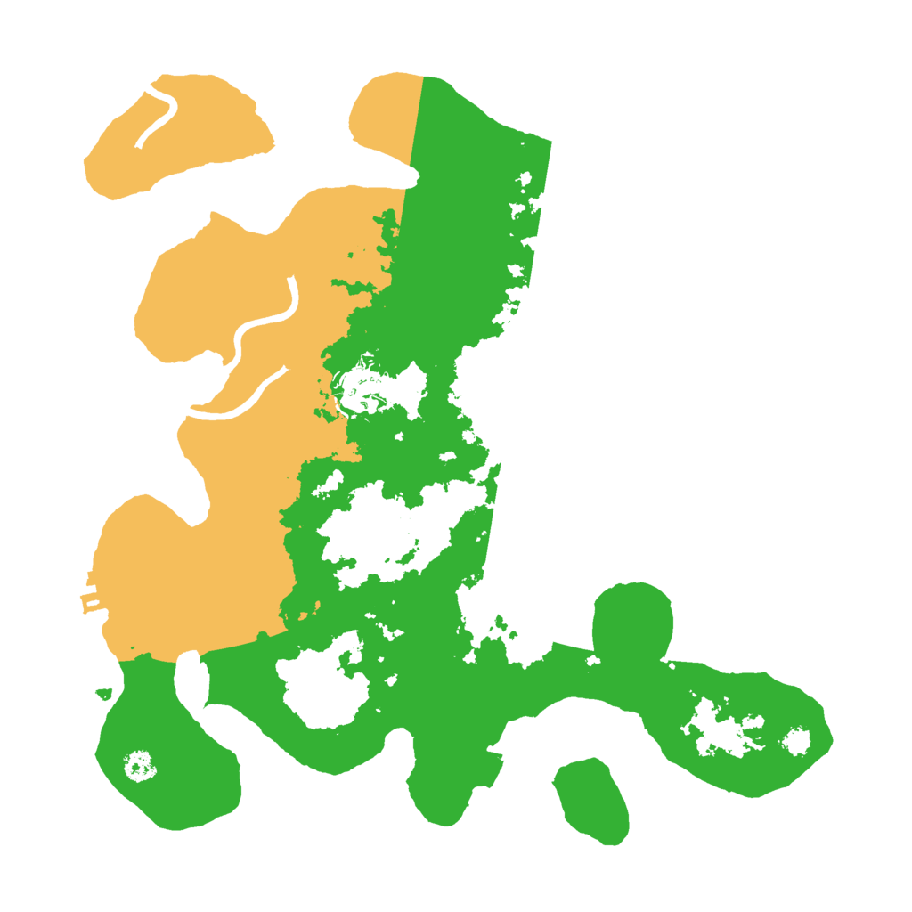 Biome Rust Map: Procedural Map, Size: 3000, Seed: 8607542