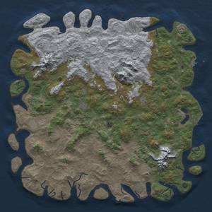 Thumbnail Rust Map: Procedural Map, Size: 6000, Seed: 1167499157, 19 Monuments