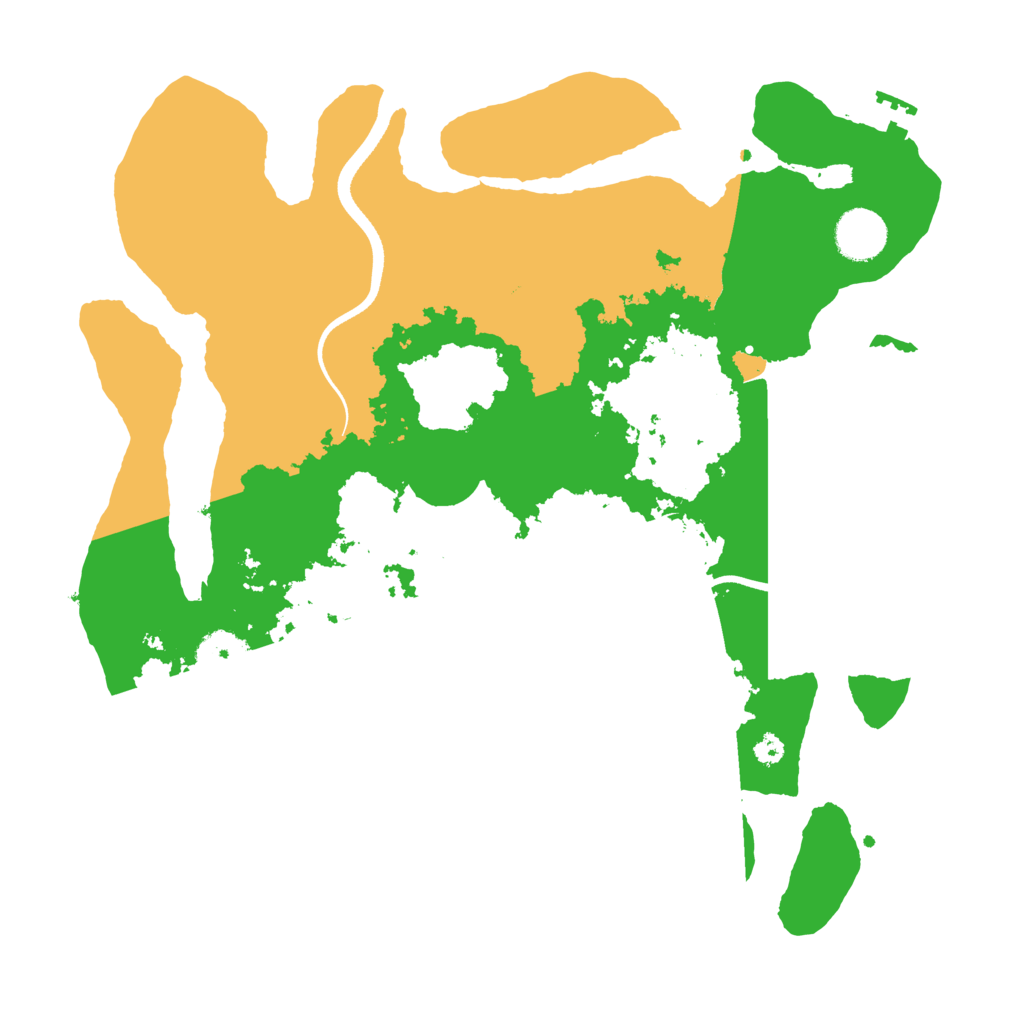 Biome Rust Map: Procedural Map, Size: 3500, Seed: 389934100