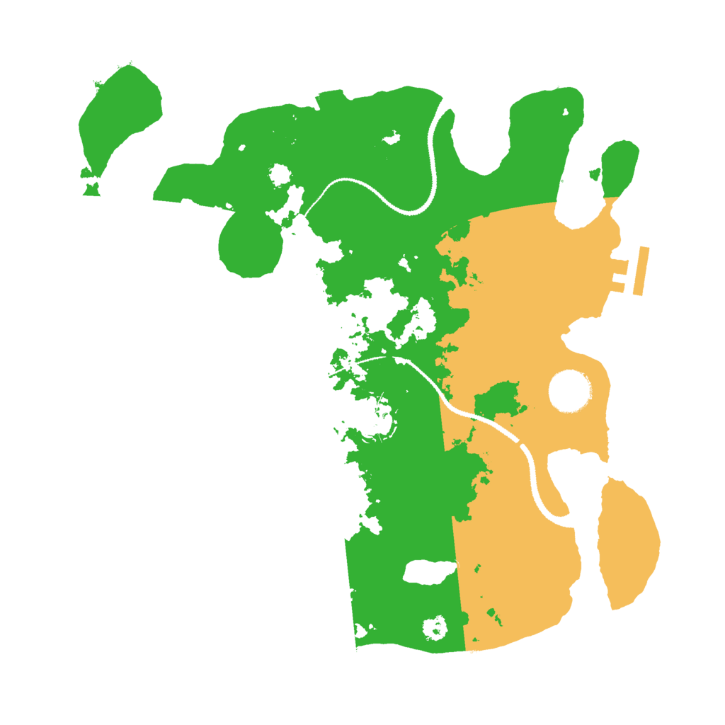 Biome Rust Map: Procedural Map, Size: 3000, Seed: 448457159