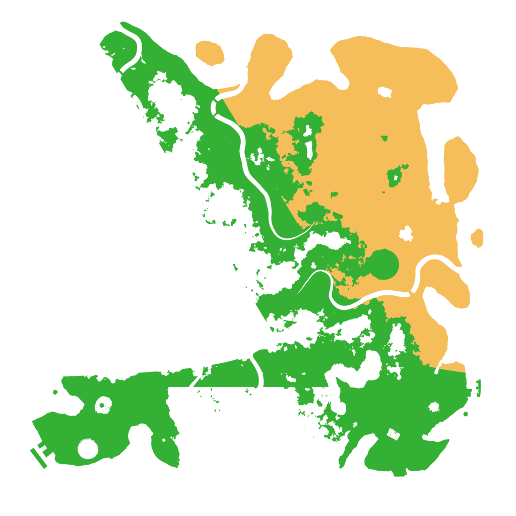 Biome Rust Map: Procedural Map, Size: 4500, Seed: 238679850
