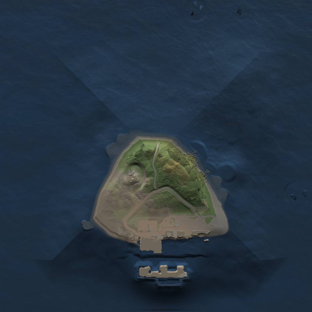 Rust Map: Procedural Map, Size: 1000, Seed: 700356172, 2 Monuments