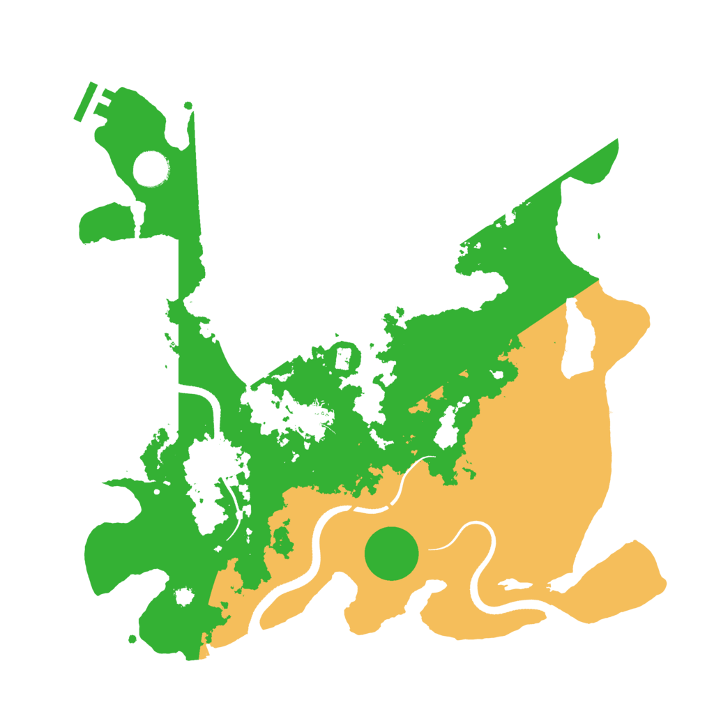 Biome Rust Map: Procedural Map, Size: 3500, Seed: 148672312