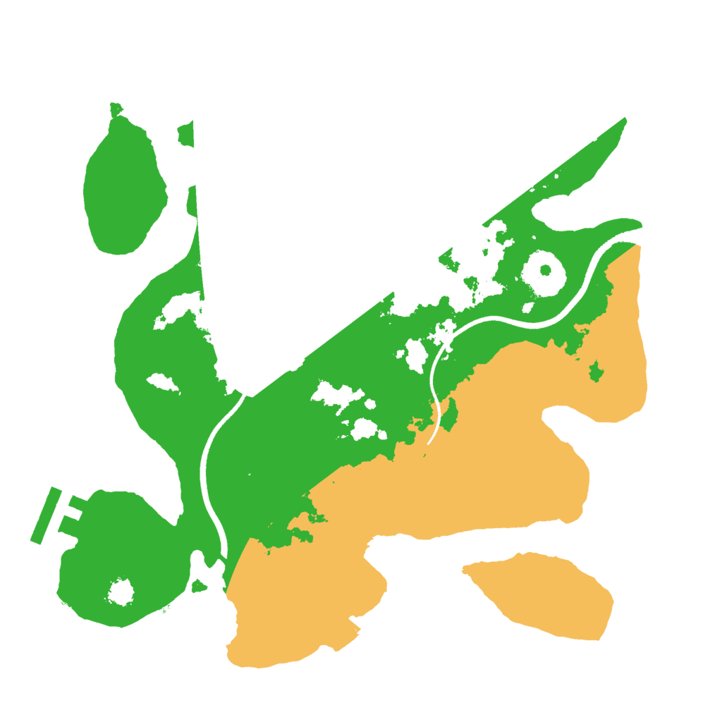 Biome Rust Map: Procedural Map, Size: 2500, Seed: 991305678