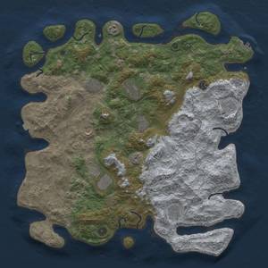 Thumbnail Rust Map: Procedural Map, Size: 4550, Seed: 1555555555, 18 Monuments