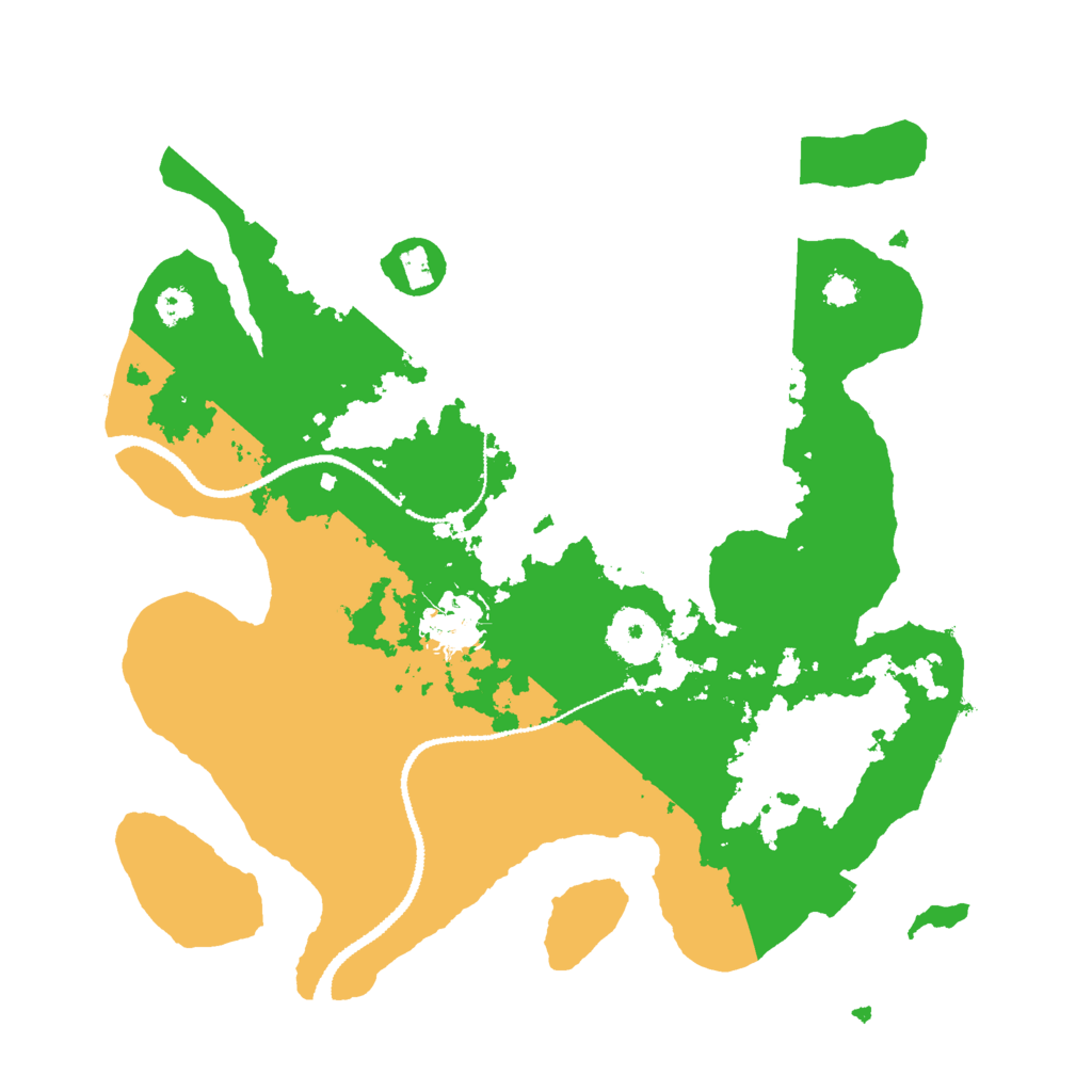 Biome Rust Map: Procedural Map, Size: 3000, Seed: 549438745