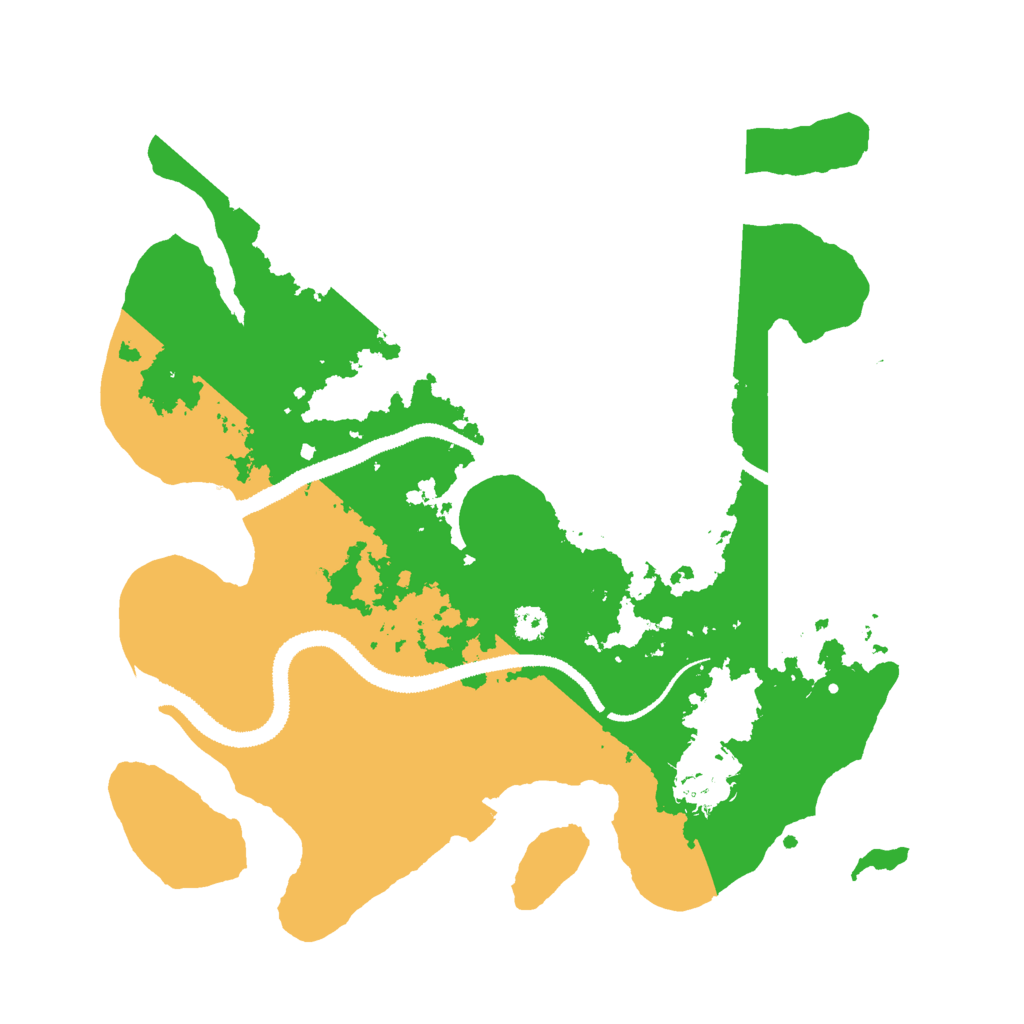 Biome Rust Map: Procedural Map, Size: 3000, Seed: 549438745