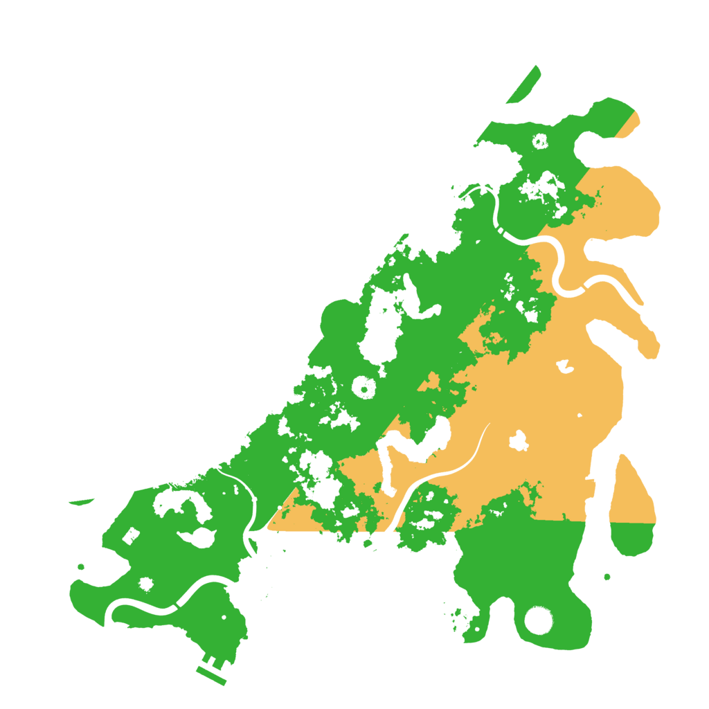Biome Rust Map: Procedural Map, Size: 4500, Seed: 23445