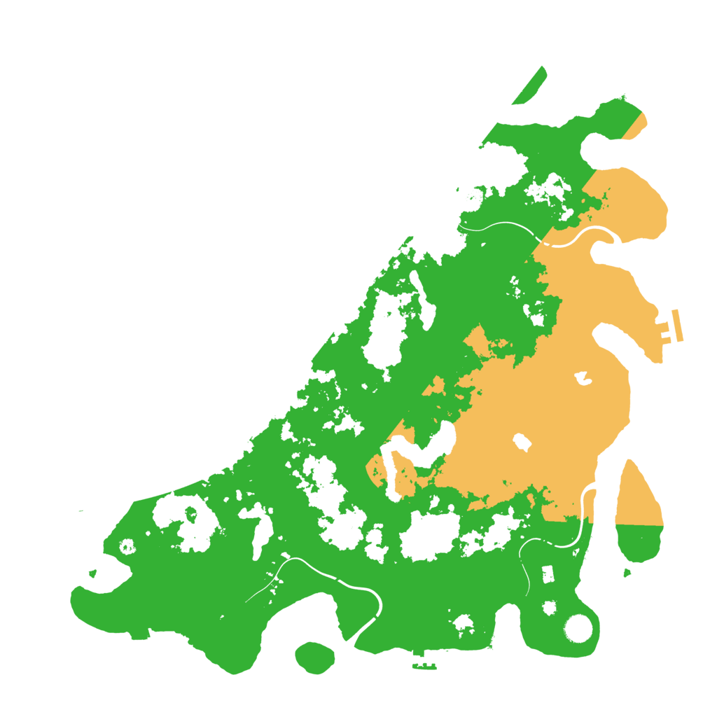 Biome Rust Map: Procedural Map, Size: 4500, Seed: 23445