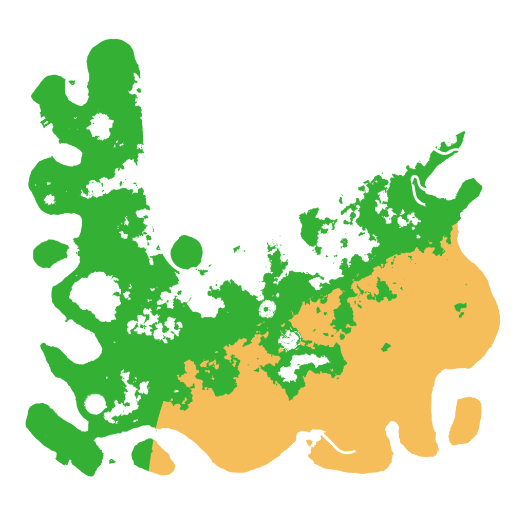 Biome Rust Map: Procedural Map, Size: 4500, Seed: 42414321