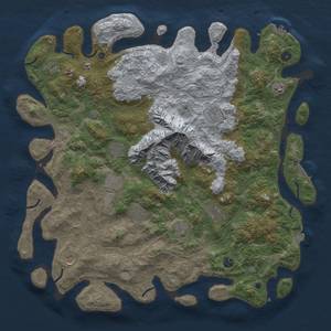 Thumbnail Rust Map: Procedural Map, Size: 5000, Seed: 1010926076, 19 Monuments