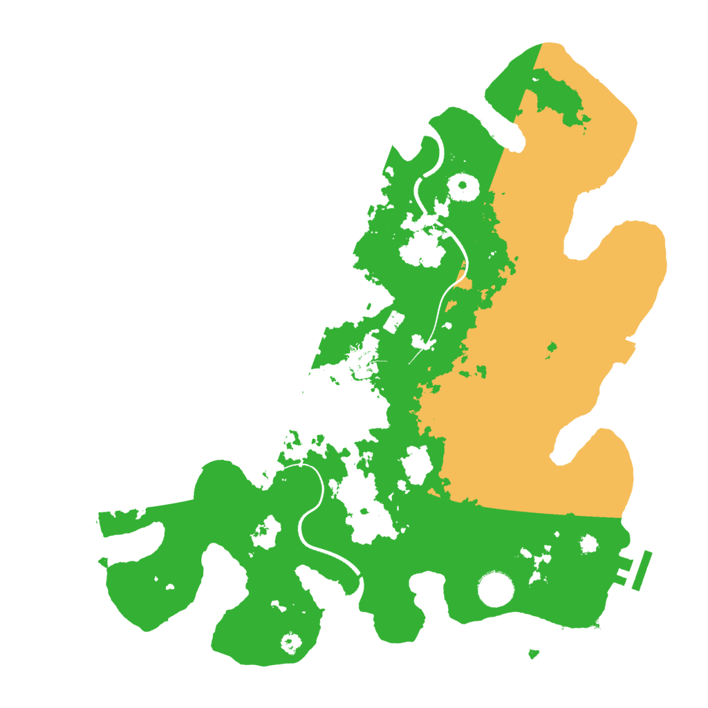Biome Rust Map: Procedural Map, Size: 3500, Seed: 369387462