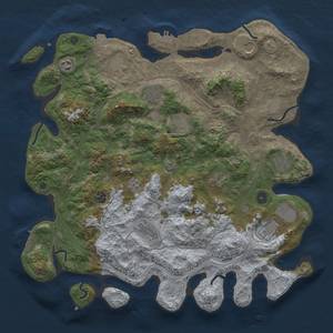 Thumbnail Rust Map: Procedural Map, Size: 4250, Seed: 1610619792, 19 Monuments