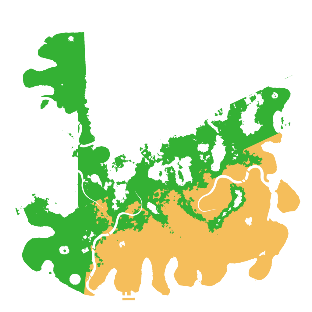 Biome Rust Map: Procedural Map, Size: 5000, Seed: 1234565432