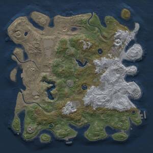 Thumbnail Rust Map: Procedural Map, Size: 4250, Seed: 1906010637, 14 Monuments