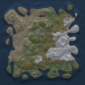 Thumbnail Rust Map: Procedural Map, Size: 4250, Seed: 1906010637, 19 Monuments