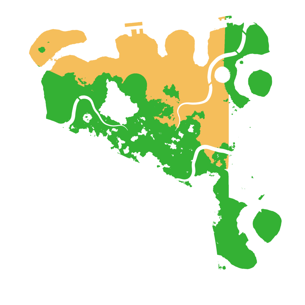 Biome Rust Map: Procedural Map, Size: 3500, Seed: 449681899