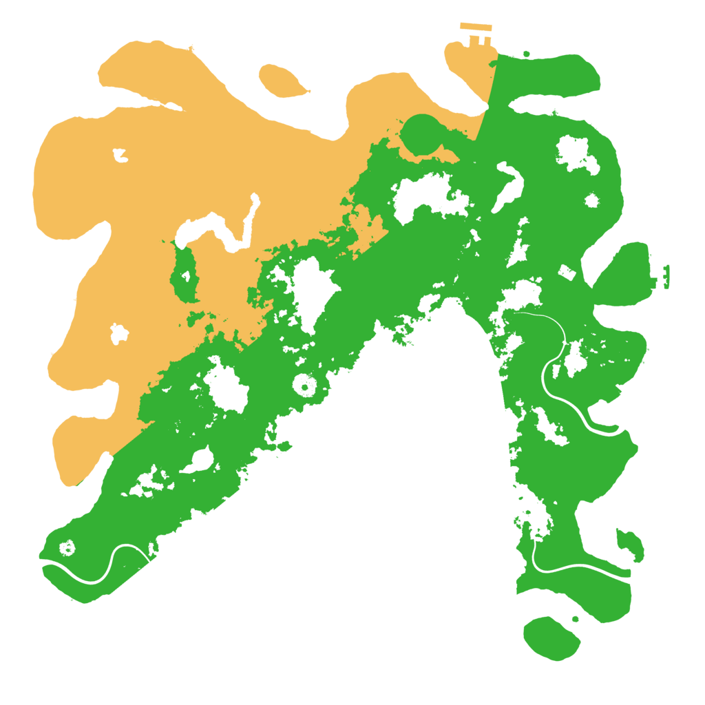 Biome Rust Map: Procedural Map, Size: 4500, Seed: 1099406463