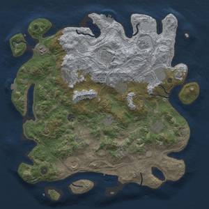 Thumbnail Rust Map: Procedural Map, Size: 4250, Seed: 4564653, 19 Monuments