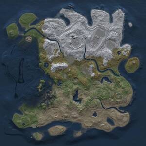 Thumbnail Rust Map: Procedural Map, Size: 4250, Seed: 4564653, 17 Monuments