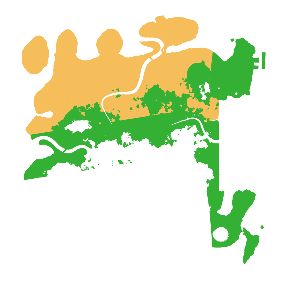 Biome Rust Map: Procedural Map, Size: 3500, Seed: 1597231886