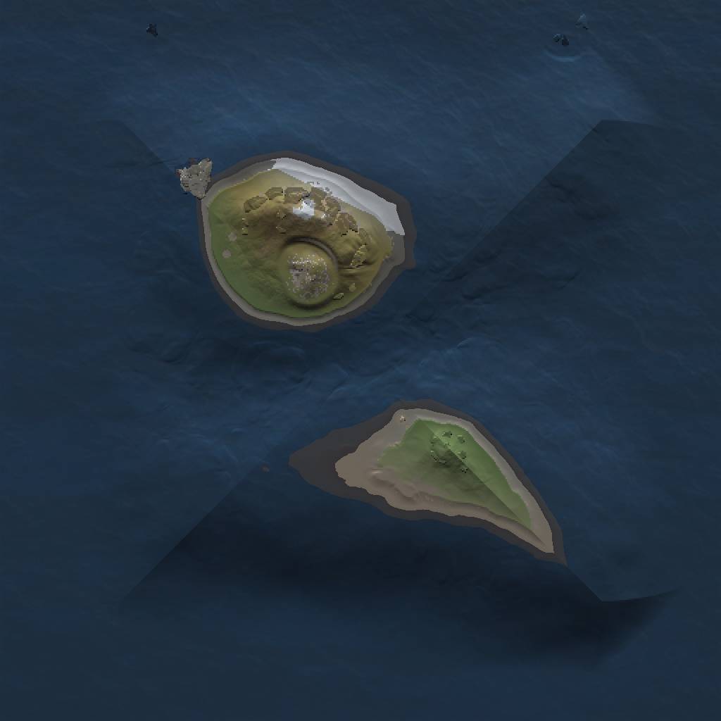 Rust Map: Procedural Map, Size: 1000, Seed: 32131421, 3 Monuments