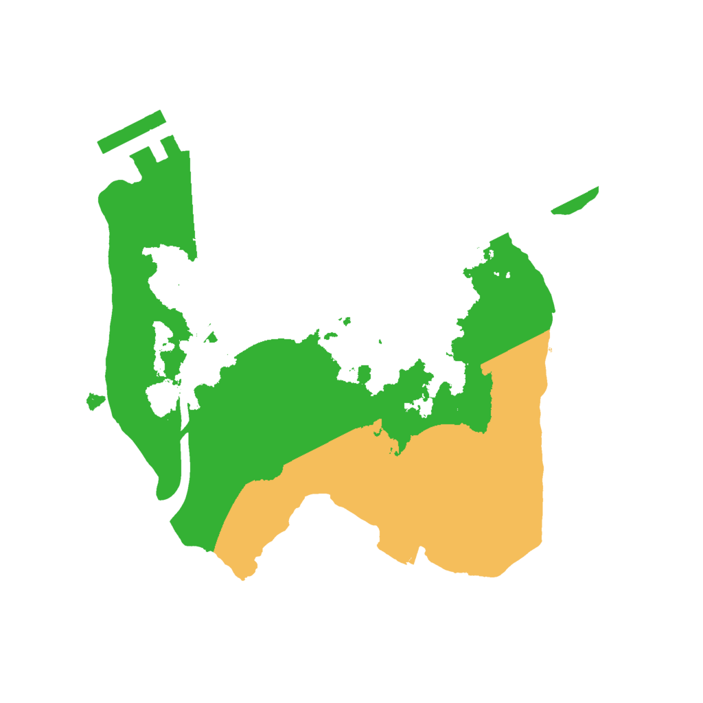 Biome Rust Map: Procedural Map, Size: 2000, Seed: 1864812490