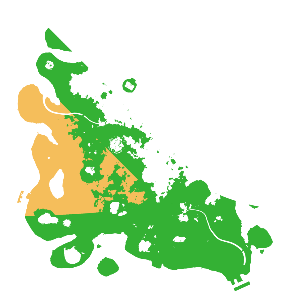 Biome Rust Map: Procedural Map, Size: 3500, Seed: 1036402932