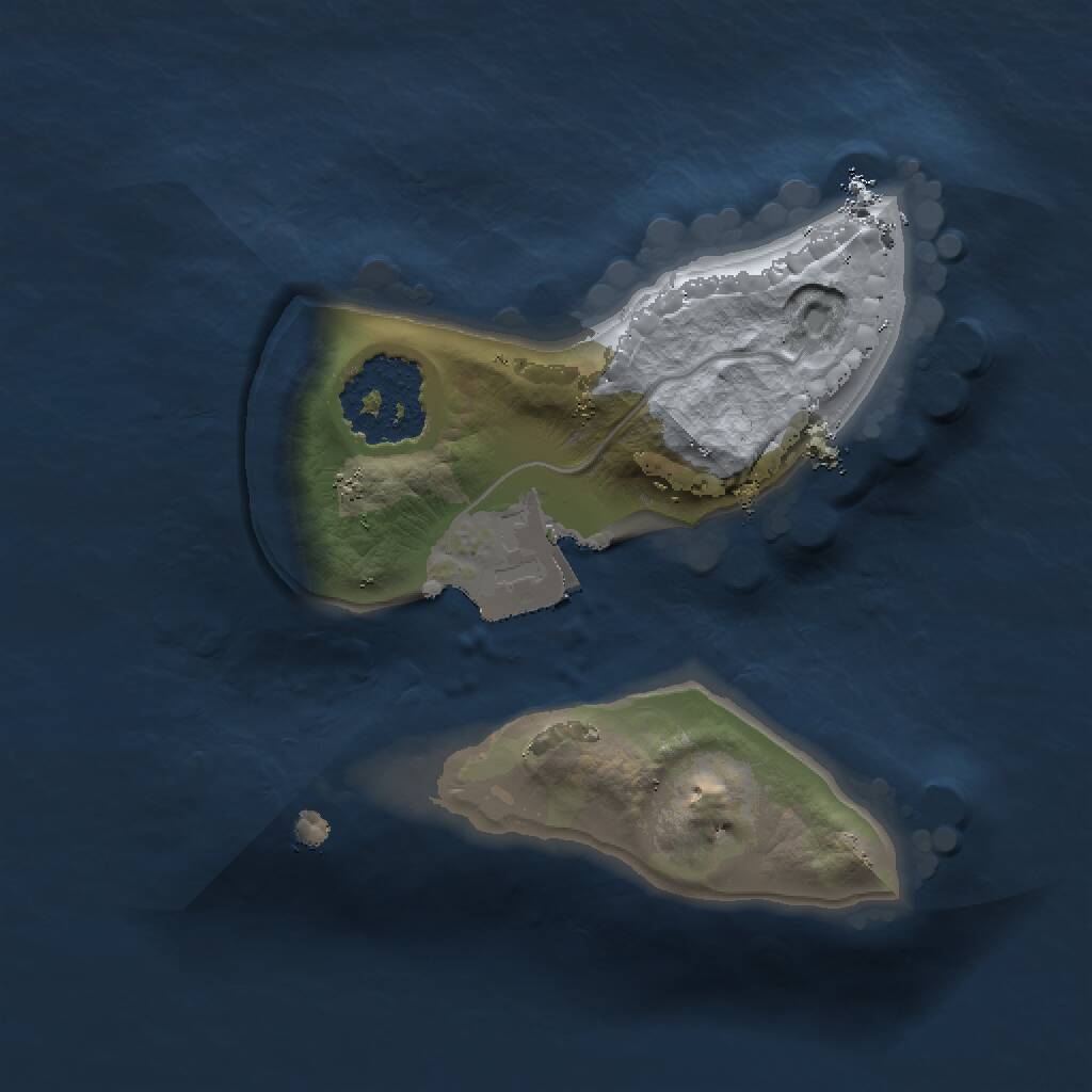 Rust Map: Procedural Map, Size: 1250, Seed: 32131421, 1 Monuments