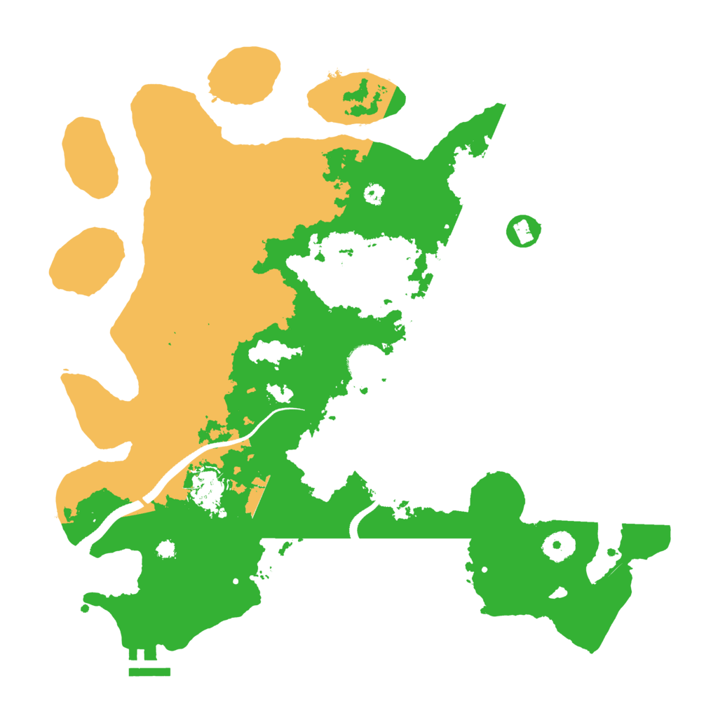 Biome Rust Map: Procedural Map, Size: 3500, Seed: 214029422