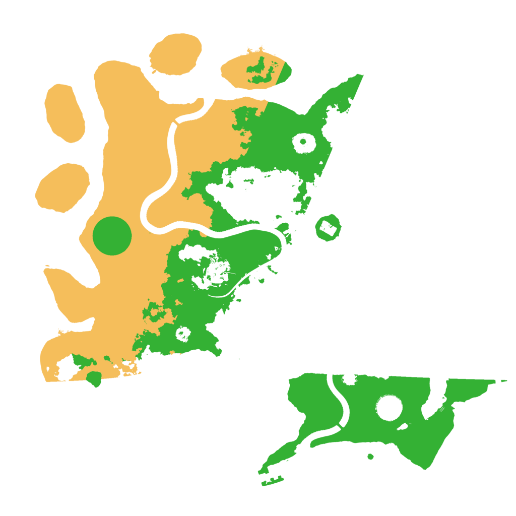 Biome Rust Map: Procedural Map, Size: 3500, Seed: 214029422