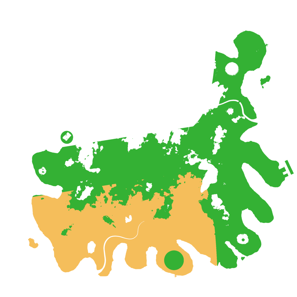 Biome Rust Map: Procedural Map, Size: 4000, Seed: 1381799930