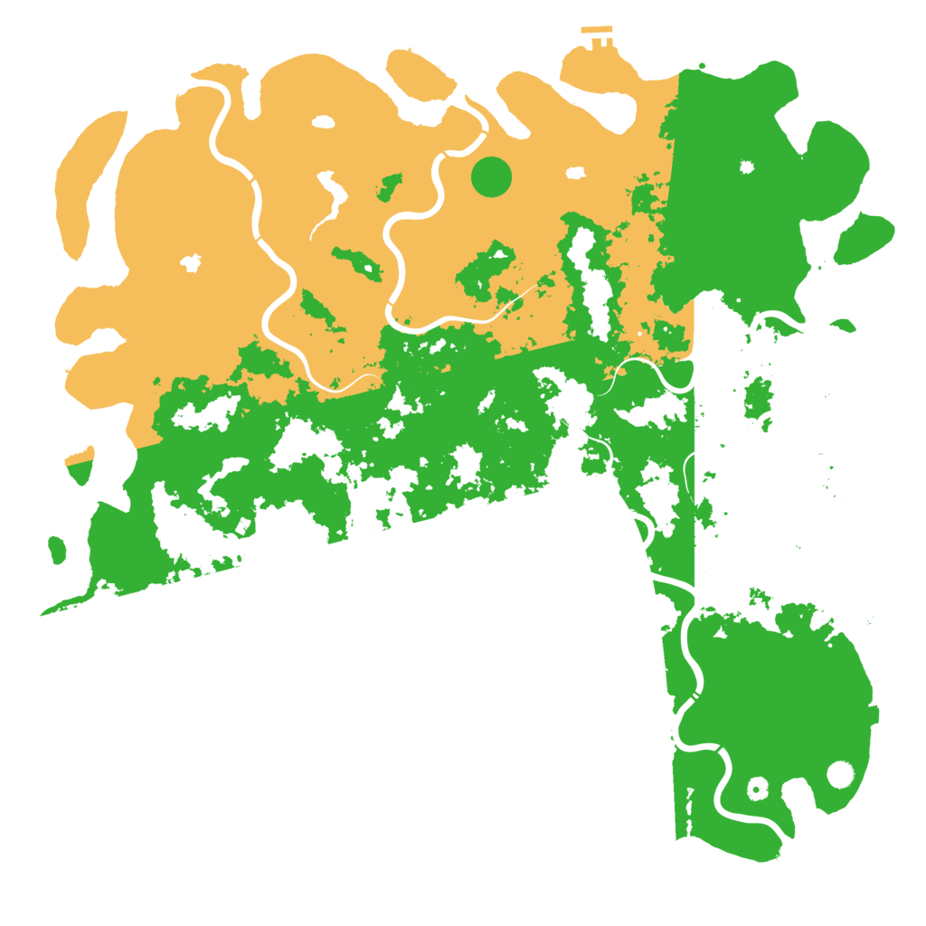 Biome Rust Map: Procedural Map, Size: 6000, Seed: 64884633