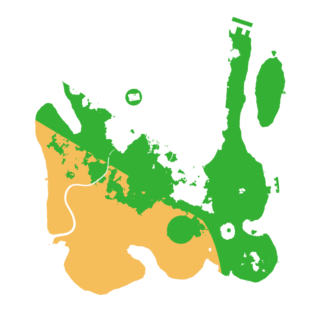 Biome Rust Map: Procedural Map, Size: 3000, Seed: 25532