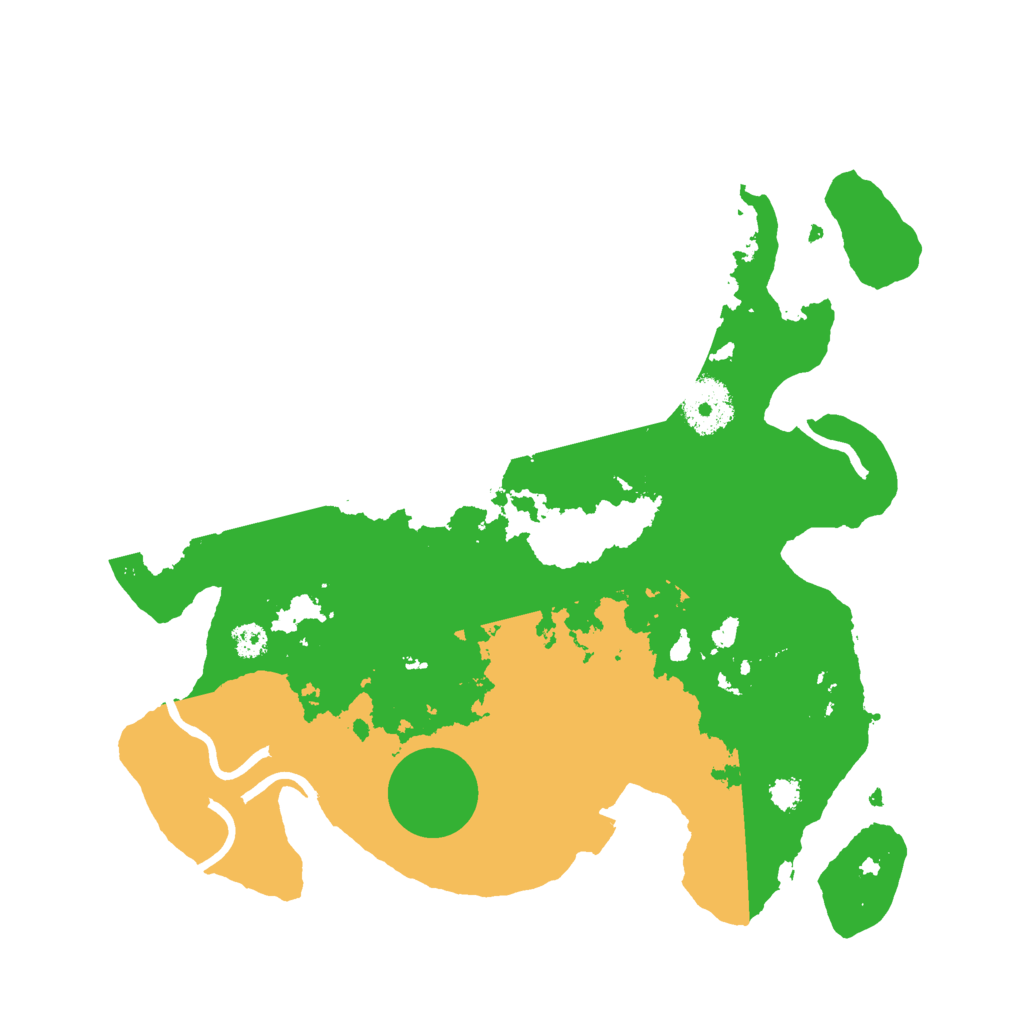 Biome Rust Map: Procedural Map, Size: 3000, Seed: 34364