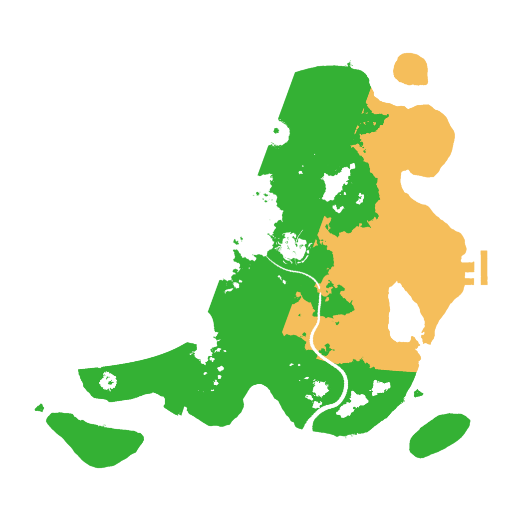 Biome Rust Map: Procedural Map, Size: 3000, Seed: 582634