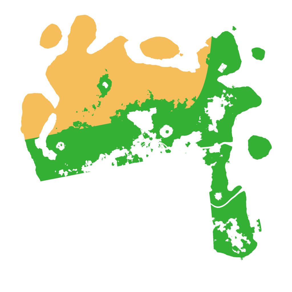 Biome Rust Map: Procedural Map, Size: 3500, Seed: 207229