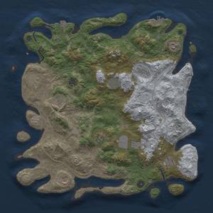 Thumbnail Rust Map: Procedural Map, Size: 4250, Seed: 937715942, 19 Monuments