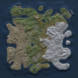 Thumbnail Rust Map: Procedural Map, Size: 3800, Seed: 578977807, 13 Monuments