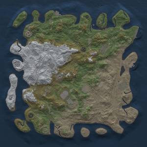 Thumbnail Rust Map: Procedural Map, Size: 4500, Seed: 1802689765, 19 Monuments